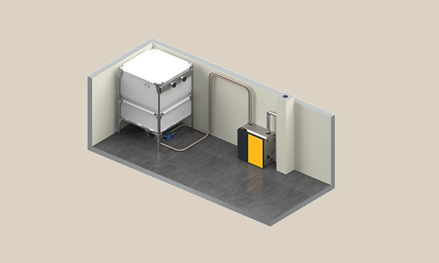 Lagerraum mit ETA Box
