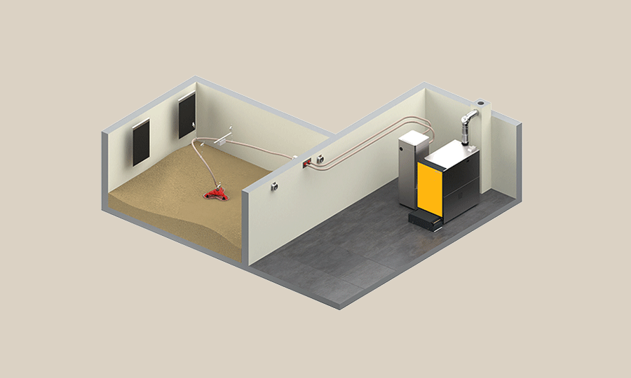 Lagerraum mit Maulwurf